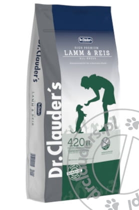 Dr.Clauder's High Premium LAMM & REIS - Karma sucha dla dorosłych psów JAGNIĘCINA & RYŻ - 15kg