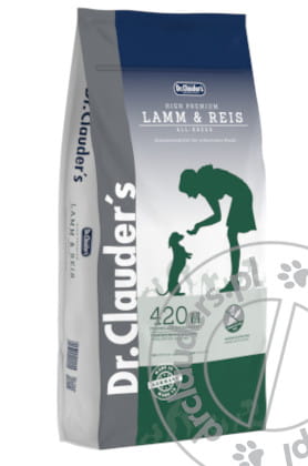 Dr.Clauder's High Premium LAMM & REIS - Karma sucha dla dorosłych psów JAGNIĘCINA & RYŻ - 15kg