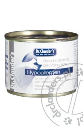 Dr.Clauder's HYPOALLERGEN - Dietetyczna karma mokra dla kotów (HYPOALERGICZNA) - 200g