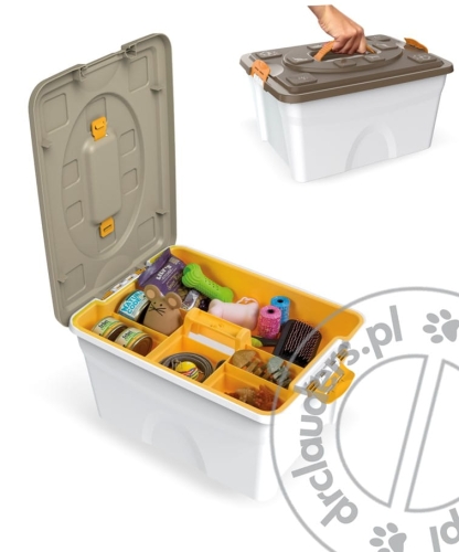 BamaPet SIM PET - Pojemnik sorter z szufladą idealny w podró