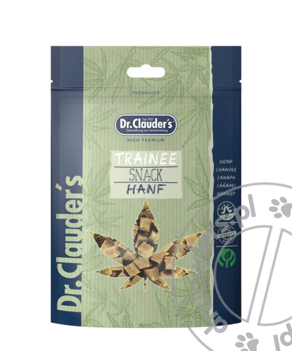 Dr.Clauder's TRAINEE SNACK HANF - Przysmaki dla psów i kotów KONOPIE - 80g
