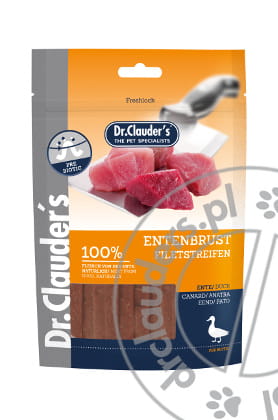 Dr.Clauder's ENTEBRUST FILETSTREIFEN - Paski suszonego mięsa kaczki do szkolenia - 80g