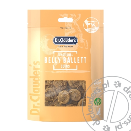 Dr.Clauder's Functional Coins BELLY BALLETT - Przysmaki funkcyjne WSPARCIE TRAWIENIA - 80g