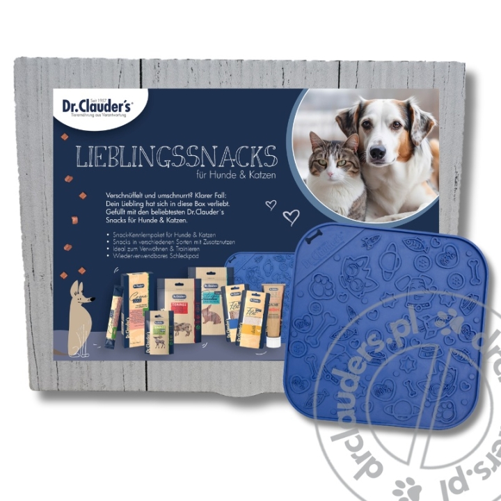 Dr.Clauder's LieblingsSnacks Box - mega zestaw przysmaków + mata do lizania GRATIS
