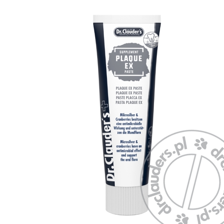 Dr.Clauder's PLAQUE EX PASTE - Pasta zapobiegająca osadzaniu kamienia nazębnego - 100g