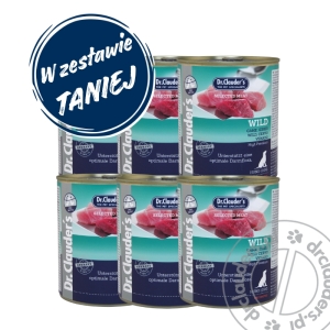 Dr.Clauder's  Selected Meat WILD - Karma mokra DZICZYZNA - 6x800g