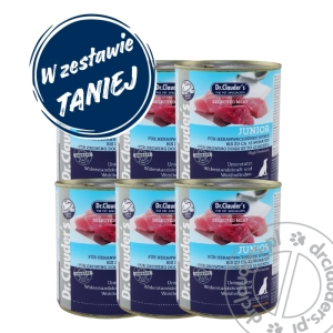 Dr.Clauder's Selected Meat JUNIOR - Karma mokra dla MŁODYCH psów - 6x800g