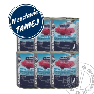 Dr.Clauder's Selected Meat SEELACHS & NATURREIS - Karma mokra DORSZ CZARNY & RYŻ BRĄZOWY - 6x800g