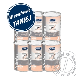 Dr.Clauder's Sensible PUR LACHS - Karma mokra CZYSTY ŁOSOŚ - 6x375g