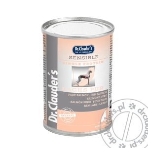 Dr.Clauder's Sensible PUR LACHS - Karma mokra CZYSTY ŁOSOŚ - 375g