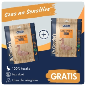 Dr.Clauder's COUNTRY LINE ENTE - Przekąska dla psów - MIĘSO Z KACZKI - 170g + 170g GRATIS