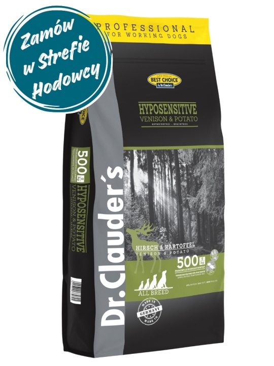 Dr.Clauder's Best Choice HIRSCH & KARTOFFEL - Karma sucha - JELEŃ & ZIEMNIAKI - 20kg