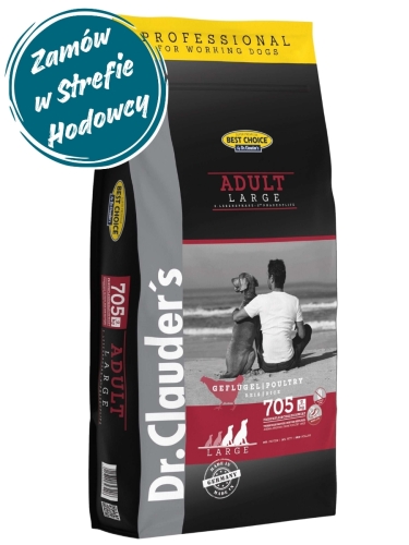 Dr.Clauder's Best Choice ADULT LARGE - Karma sucha dla dorosłych psów dużych ras - 20kg