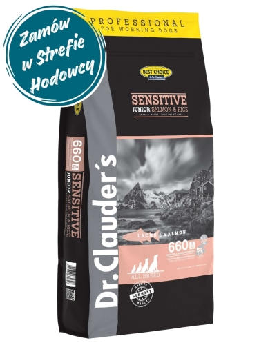 Dr.Clauder's Best Choice JUNIOR SALMON & RICE - Karma sucha JUNIOR ŁOSOŚ & RYŻ - 20kg