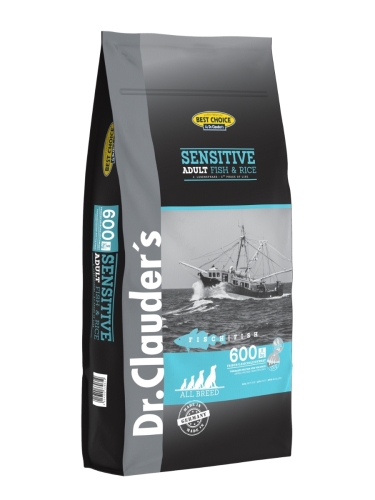 Dr.Clauder's Best Choice SENSITIVE ADULT FISH & RICE - Karma sucha - RYBY & RYŻ - 12,5kg