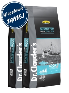 Dr.Clauder's Best Choice SENSITIVE ADULT FISH & RICE - Karma sucha - RYBY & RYŻ - 2x12,5kg