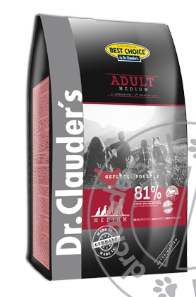Dr.Clauder's Best Choice ADULT MEDIUM - Karma sucha dla dorosłych psów - 12,5kg