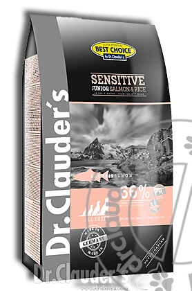 Dr.Clauder's Best Choice JUNIOR SALMON&RICE - Karma sucha JUNIOR ŁOSOŚ&RYŻ - 12,5kg
