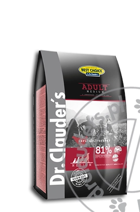 Dr.Clauder's Best Choice ADULT MEDIUM - Karma sucha dla dorosłych psów - 4kg