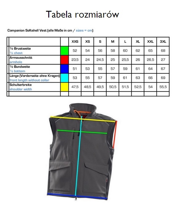 Kamizelka treningowa softshell "Companion"